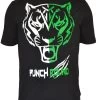 Punch Round Tiger Razor Shirt Kids Zwart Wit Groen -Boksen Winkel punchr punch round tiger razor shirt kids zwart wi