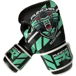 PunchR™ Beast Mode Bokshandschoenen Kids Zwart Groen 9 PunchR™ Beast Mode Bokshandschoenen Kids Zwart Groen -Boksen Winkel punchr punchr beast mode bokshandschoenen kids zwa 3