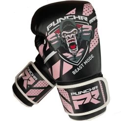 PunchR Beast Mode Kids Bokshandschoenen Zwart Roze