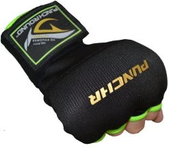 PunchR™ Gel Boxing Binnenhandschoenen Hand Wraps Zwart Groen