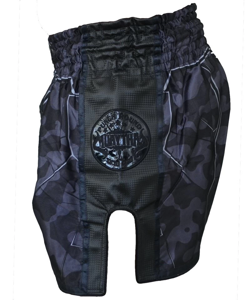 PunchR Kickboks Short Urban Camo Zwart 6 PunchR Kickboks Short Urban Camo Zwart - Afbeelding 4
