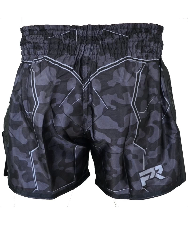 PunchR Kickboks Short Urban Camo Zwart 7 PunchR Kickboks Short Urban Camo Zwart - Afbeelding 5