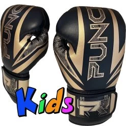 PunchR™ Kids Bokshandschoenen Electric Zwart Goud -Boksen Winkel punchr punchr kids bokshandschoenen electric zwart 11
