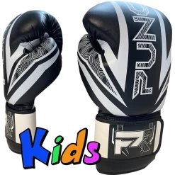 PunchR™ Kids Bokshandschoenen Electric Zwart Wit -Boksen Winkel punchr punchr kids bokshandschoenen electric zwart 5