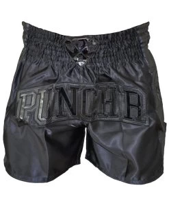 PunchR™ Muay Thai Kickboks Short Zwart -Boksen Winkel punchr punchr muay thai kickboks short zwart 3