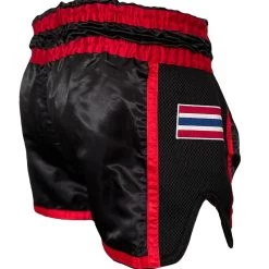 PunchR™ Muay Thai Short Super Mesh Zwart Rood 12 PunchR™ Muay Thai Short Super Mesh Zwart Rood -Boksen Winkel punchr punchr muay thai short super mesh zwart roo 3