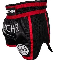 PunchR™ Muay Thai Short Super Mesh Zwart Rood 14 PunchR™ Muay Thai Short Super Mesh Zwart Rood -Boksen Winkel punchr punchr muay thai short super mesh zwart roo 5