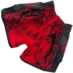 PunchR™ Sak Yant Tiger Muay Thai Short Rood Zwart 14 PunchR™ Sak Yant Tiger Muay Thai Short Rood Zwart -Boksen Winkel punchr punchr sak yant tiger muay thai short rood 5