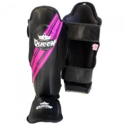 Queen Kickboks Scheenbeschermers SGQ Vixen 1 Zwart Roze