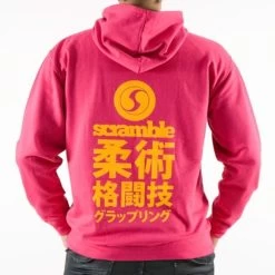 SCRAMBLE Newaza Hoody Hot Pink By Scramble Fightwear