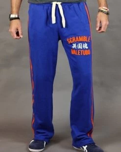 SCRAMBLE Relax A Tron Joggingbroek Royal Blue Oange