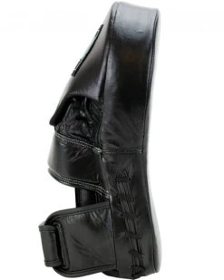 Super Pro Combat Gear Handmitts Long Curved Leder Zwart Wit