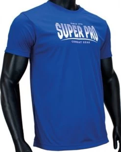 Super Pro Dry Fit T-Shirt Stripes Blauw