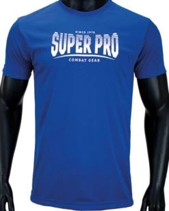 Super Pro Dry Fit T-Shirt Stripes Blauw -Boksen Winkel super pro super pro dry fit t shirt stripes blauw 3