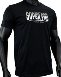 Super Pro Dry Fit T-Shirt Stripes Zwart