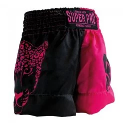 Super Pro Leopard Kids Kickboks Broekjes Zwart Roze -Boksen Winkel super pro super pro leopard kids kickboks broekjes 3