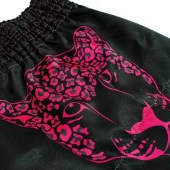 Super Pro Leopard Kids Kickboks Broekjes Zwart Roze -Boksen Winkel super pro super pro leopard kids kickboks broekjes 5