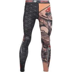 Tatami Samurai Panda Spats Sportlegging Tights -Boksen Winkel tatami fightwear tatami samurai panda spats sportl 4