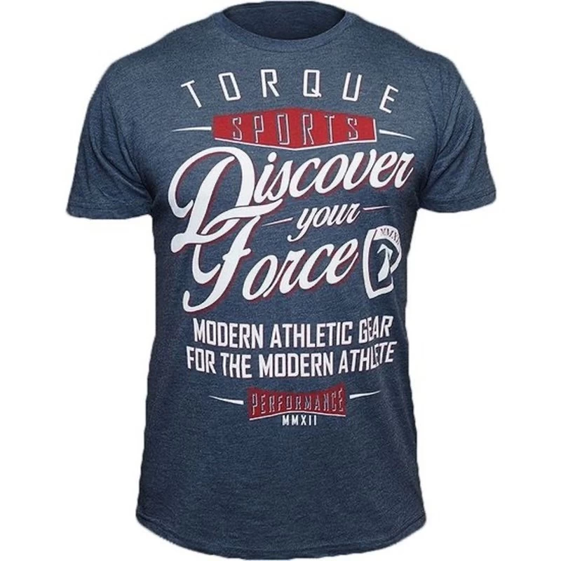 Torque Athletics Discover Your Force T-Shirt Indigo Blue 4 Torque Athletics Discover Your Force T-Shirt Indigo Blue - Afbeelding 2
