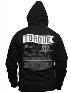 Torque Sports The Bomber Zipper Hoodie Zwart