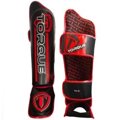 Torque Velocity Kickboks Scheenbeschermers Zwart Rood -Boksen Winkel torque torque velocity kickboks scheenbeschermers 2