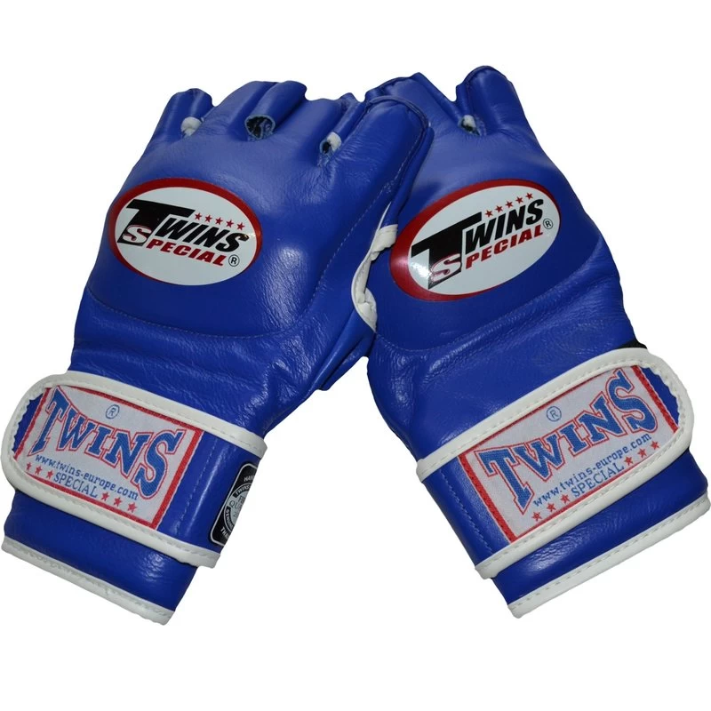 Twins GGL-6 MMA Handschoenen Blauw Leder 6 Twins GGL-6 MMA Handschoenen Blauw Leder - Afbeelding 4
