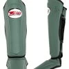 Twins Kickboks Scheenbeschermers SGL 7 Military Groen -Boksen Winkel twins special twins kickboks scheenbeschermers sgl 16
