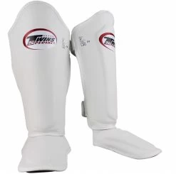 Twins Kickboks Scheenbeschermers SGL 7 Wit -Boksen Winkel twins special twins kickboks scheenbeschermers sgl 2