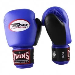 Twins Thaiboks Bokshandschoenen BGVL 3 Blauw Zwart -Boksen Winkel twins special twins thaiboks bokshandschoenen bgvl 5
