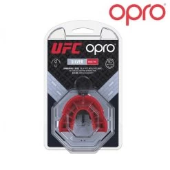OPRO UFC Mondbeschermer Zilver Rood Zwart Jeugd Tot 10 Jaar -Boksen Winkel ufc opro ufc mondbeschermer zilver rood zwart jeug 2