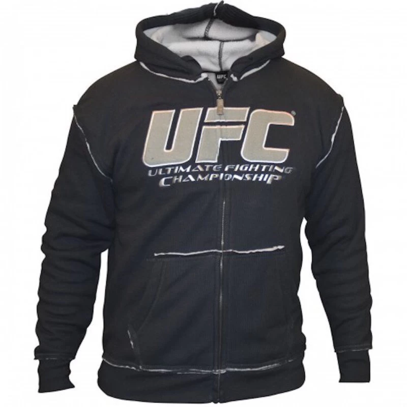 UFC Heren Sherpa Hoodie Antraciet Grijs 3 UFC Heren Sherpa Hoodie Antraciet Grijs