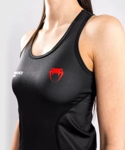 UFC Venum Dry Tech Performance Institute Tanktop Dames Zwart Rood -Boksen Winkel ufc venum ufc venum dry tech performance institute 5