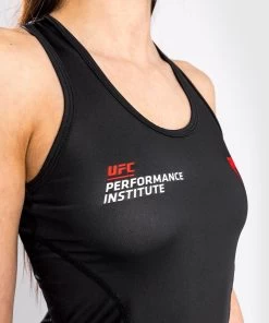 UFC Venum Dry Tech Performance Institute Tanktop Dames Zwart Rood -Boksen Winkel ufc venum ufc venum dry tech performance institute 6