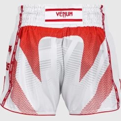 RWS X Venum Muay Thai Kickboxing Short Wit Rood -Boksen Winkel venum rws x venum muay thai kickboxing short wit r 4