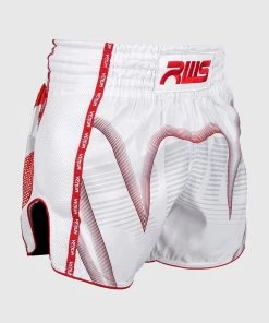 RWS X Venum Muay Thai Kickboxing Short Wit Rood -Boksen Winkel venum rws x venum muay thai kickboxing short wit r 7