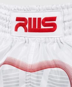 RWS X Venum Muay Thai Kickboxing Short Wit Rood -Boksen Winkel venum rws x venum muay thai kickboxing short wit r 8