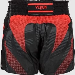 RWS X Venum Muay Thai Kickboxing Short Zwart Rood -Boksen Winkel venum rws x venum muay thai kickboxing short zwart 6