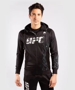 UFC Venum Authentic Fight Week Hoodie Met Rits Zwart -Boksen Winkel venum ufc venum authentic fight week hoodie met ri 13