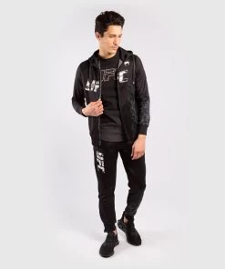 UFC Venum Authentic Fight Week Hoodie Met Rits Zwart -Boksen Winkel venum ufc venum authentic fight week hoodie met ri 9