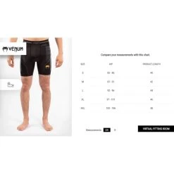 Venum Athletics Vale Tudo Compressie Short Zwart Goud -Boksen Winkel venum venum athletics vale tudo compressie short z 7
