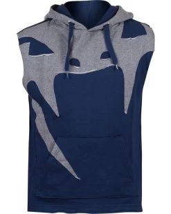 Venum Attack Mouwloze Hoody Blauw Grijs -Boksen Winkel venum venum attack mouwloze hoody blauw grijs 3