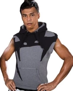 Venum Attack Mouwloze Hoody Grijs -Boksen Winkel venum venum attack mouwloze hoody grijs 3