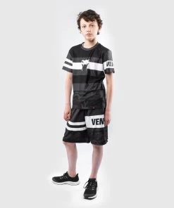 Venum Bandit Kids Dry Tech T-shirts Zwart Grijs -Boksen Winkel venum venum bandit kids dry tech t shirts zwart gr 3