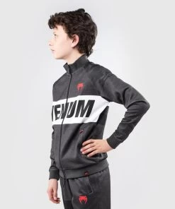 Venum Bandit Sportvest Trainingsjas Kinderen Zwart Grijs -Boksen Winkel venum venum bandit sportvest trainingsjas kinderen 3