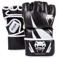Venum Challenger MMA Handschoenen Zwart Wit -Boksen Winkel venum venum challenger mma handschoenen zwart wit 2