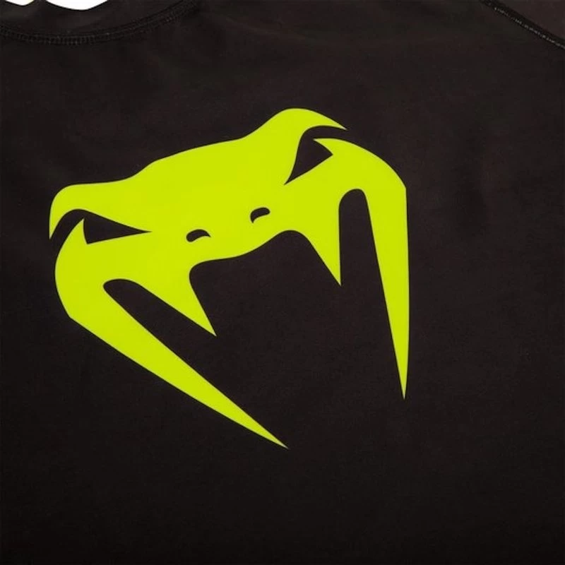 Venum Challenger Rash Guard L/S Zwart Geel 5 Venum Challenger Rash Guard L/S Zwart Geel - Afbeelding 3