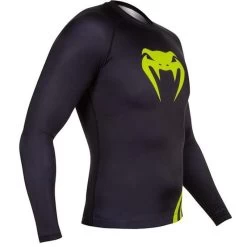 Venum Challenger Rash Guard L/S Zwart Geel 13 Venum Challenger Rash Guard L/S Zwart Geel -Boksen Winkel venum venum challenger rash guard l s zwart geel 3
