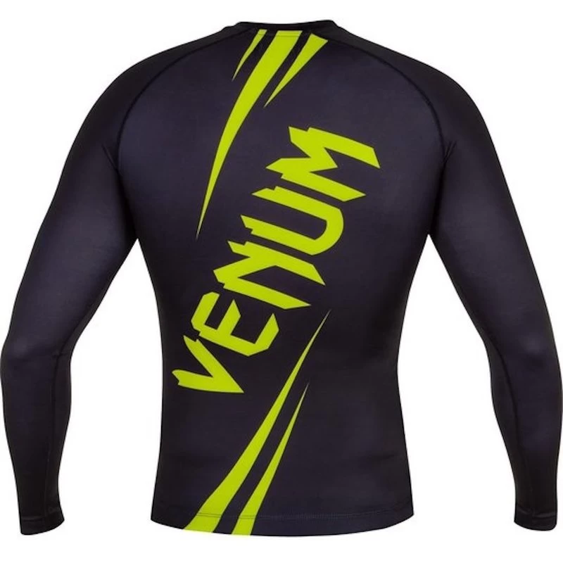 Venum Challenger Rash Guard L/S Zwart Geel 7 Venum Challenger Rash Guard L/S Zwart Geel - Afbeelding 5