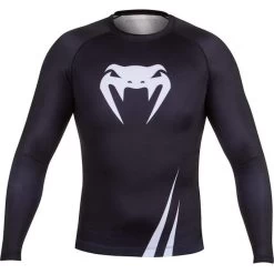 Venum Challenger Rash Guard L/S Zwart Wit -Boksen Winkel venum venum challenger rash guard l s zwart wit 1