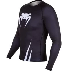 Venum Challenger Rash Guard L/S Zwart Wit -Boksen Winkel venum venum challenger rash guard l s zwart wit 6